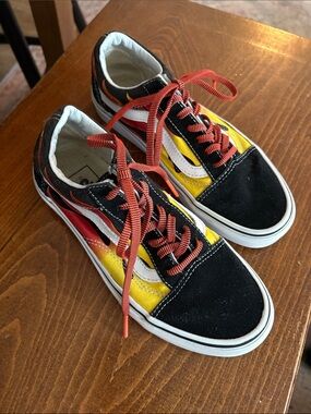 Vans with Flame